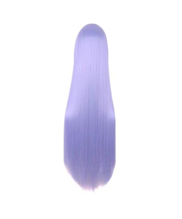 MapofBeauty 40 Inch Unique Long Cosplay Wig for Women - Blue Grey & Light Purple - Premium Quality Fashion Wig - Buy Online on GoSupps.com
