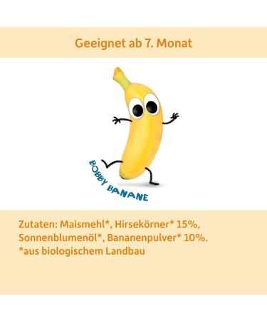 Baby Cheeky Friends Organic Crispy Rings - Millet & Banana Snack for Babies 7+ Months | Vegan Gluten-Free | 2x8-Pack (16 Rings) - Buy Online on GoSupps.com