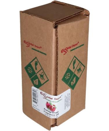 Pomegranate Fragrance Oil - 4 oz Amber Glass Bottle | Premium Scent for Candles Soaps & Diffusers - Buy Online on GoSupps.com
