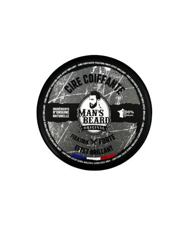 Man's Beard - High quality strong hold shiny styling wax for hair - Sculpts nourishes and gives long-lasting hold to your hair - 90 ml - 100% Made in France