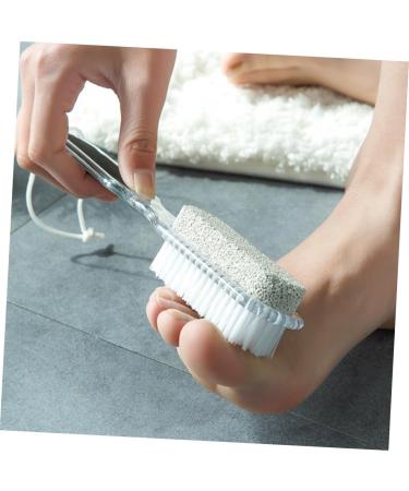 minkissy 4 1 Feet Scrubber Dead Skin Metal Scraper Nail Scraper Foot Pumice Stone Heel Pumice Stones Metal Scrubber Pumice Stone for Feet Stain Removal Fingernail Kit Bristles Smooth - Buy Online on GoSupps.com