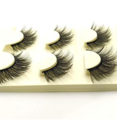 Sunniess Hair Faux Mink False Eye lashes Long Cross Volume Dramatic Lashes Natural Look Makeup Thick Black Fake EyeLashes 2-3d-01 - Buy Online on GoSupps.com