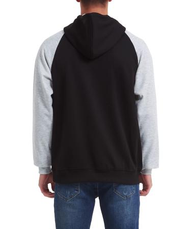 RZUO Mens City Classic Football Embroidery Pullover Hoodie - Black (Medium) - Buy Online on GoSupps.com