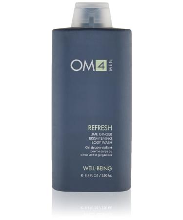 OM4 Refresh: Lime Ginger Brightening Body Wash - Mens bodycare with Vitamin C to Cleanse and Nourish