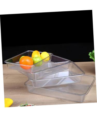 MAGICLULU Jewelry Holder Stand 1pc Transparent Tray Baking Pan Lap Trays for Eating Tea Kitchen Supplies Tableware Delicatessen Transparent Color 32x25cm - Buy Online on GoSupps.com