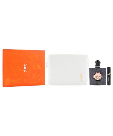 Yves Saint Laurent Black Opium for Women - 3 Pc Gift Set 1.6oz EDP Spray 0.06oz Mascara Lash Clash Pouch - Buy Online on GoSupps.com
