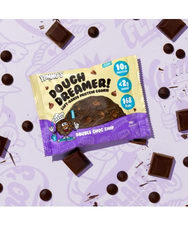 Yummo's Dough Dreamer Vegan Protein Cookie (12x50g) - Double Choc Chip Flavor - Buy Online on GoSupps.com