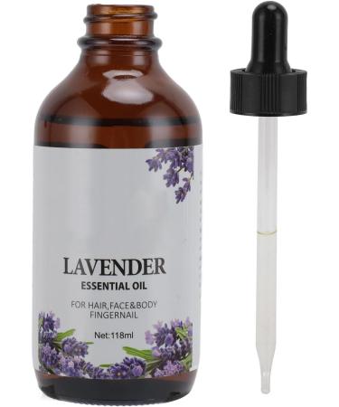 Lavender Oil 118ml - Universal Massage Oil for Skin Care | Portable Glass Bottle for Hair Relaxation Diffuser - Buy Online on GoSupps.com