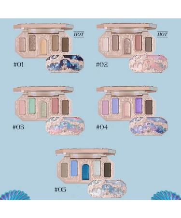 PSSR Huazhixiao Moonlight Mermaid Eyeshadow Palette - Waterproof & Long Lasting Matte Shadows (04) - Buy Online on GoSupps.com
