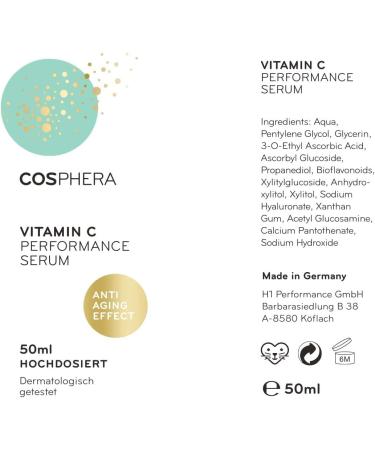 Cosphera Vitamin C Performance Serum 50 ml - Buy Online on GoSupps.com