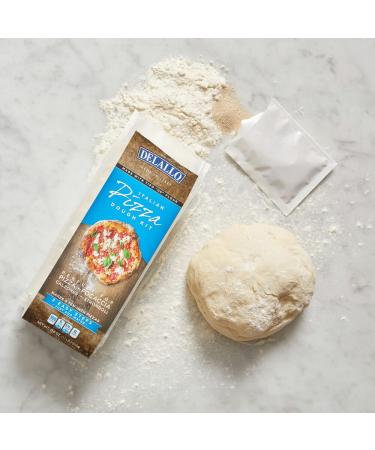 DeLallo Italian Pizza Dough Mix Kit with Yeast 17.6oz 2-Pack - 1.1 Pound (Pack of 2) - Buy Online on GoSupps.com