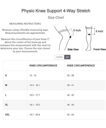 Back on Track Unisex Physio Knee Brace - 4-Way Stretch Welltex Support for Running Sports & Recovery - Medium Black - Buy Online on GoSupps.com