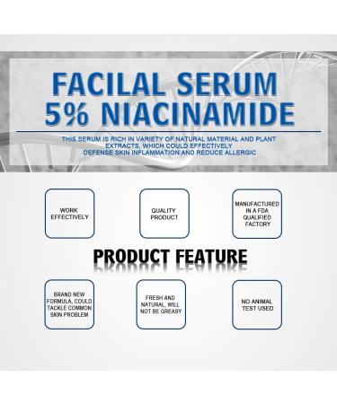 Buy Niacinamide Serum for Face - 5% Niacinamide Hyaluronic Acid & Peppermint - Anti-Aging Hydrating Moisturizing - 1oz | Worldwide Shipping - Buy Online on GoSupps.com