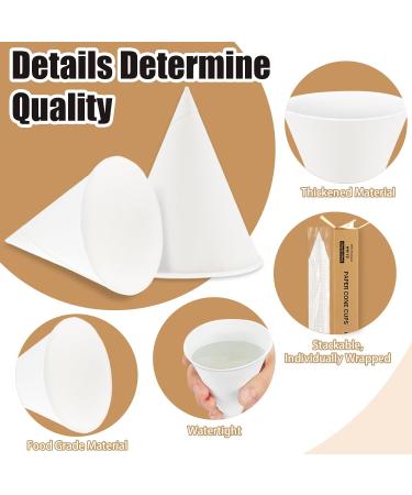 800 Pcs Snow Cone Cups 4oz Disposable Paper Water Cups Shaved Ice Cup Dessert Bowls for Family Gathering Wedding Party Office Gym Exhibition Business - Buy Online on GoSupps.com