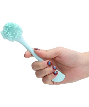 Face Brush Brosse Pourge Manuelle Foodade Silicone Pp Handheld Silicone Face Brush Diy Mixing Stick Makeupsing Brush(Green Double Head Shape (All green double-ended knife type) - Buy Online on GoSupps.com