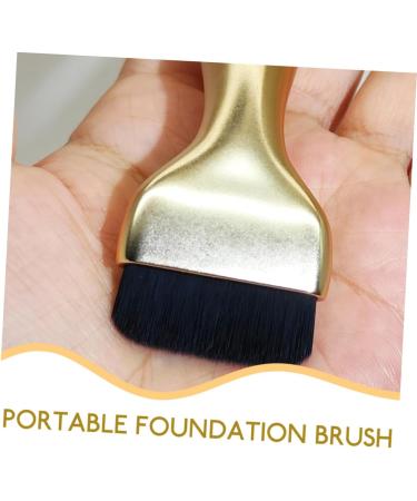 PLAFOPE Foundation Brush Makeup Brush Make up Brush for Liquid Foundations Brush for Makeup Foundation Brush for Foundation Women Foundation Liquid Brush Artificial Fiber 16.20X3.50X1.20CM Golden - Buy Online on GoSupps.com
