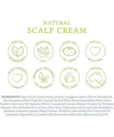 MooGoo Scalp Cream - Seborrheic Dermatitis & Cradle Cap Natural Moisturising Cream Relief for Red Itchy Crusty & Dry Skin Around the Scalp Ears Hairline Eyes & Nose for Babies & Adults - Buy Online on GoSupps.com