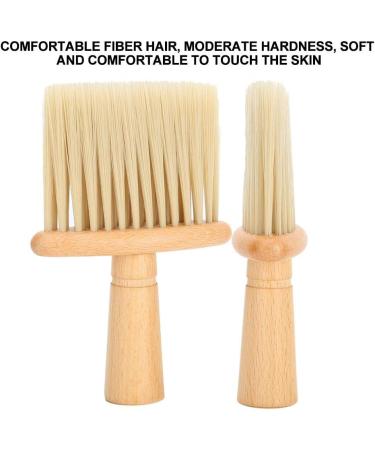 Neck Duster Brush Wooden Handle Haircut Neck Duster Brush For Barber Shop Hairstylist Broken Hair Sweep Brush for for Face and Neck - Buy Online on GoSupps.com
