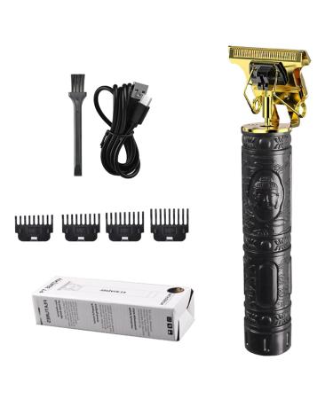 Hair Clippers Men Beard Trimmer For Men Rechargeable Hair Trimmer With 4 Limit Combs T-blad-e Trimmer Electric razo-r Shaver Beard Grooming Kit For Barbers Haircut Professional Hair Trimmer gif-ts Black