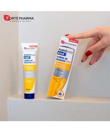 Fort Pharma - Fort Flex Kin CBD Cream - Joint and muscle massage cream - Soothing heat sensation - Turmeric Magnesium He - Buy Online on GoSupps.com