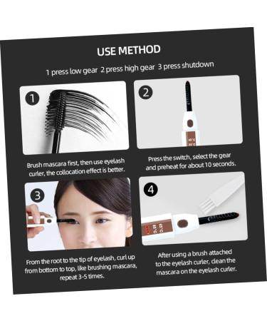 DOITOOL 1 Set Eyelash Curler Power Tool Pro Tools Makeup Tool Electronic Lash Curler Electronic Eyelash Electronic Tools Eyelash Curling Clip Abs Cosmetic White Hair Curler - Buy Online on GoSupps.com