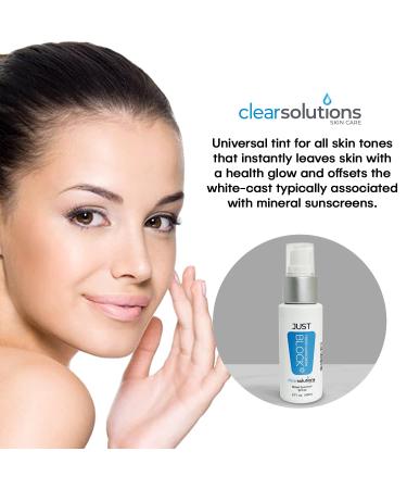 Clear Solutions Just Block Tinted Sunscreen SPF 30 - Lightweight Moisturizing Daily Sunblock - Buy Online on GoSupps.com