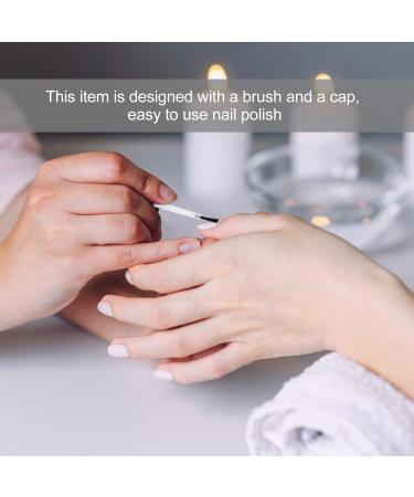 Minkissy 6-Pack Empty Nail Polish Bottles 20ml with Brush - Transparent Fillable Glass Vials for Nail Art & Makeup Accessories - Buy Online on GoSupps.com