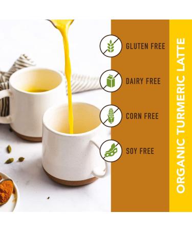 Avira Organic Turmeric Latte Ginger 4oz - Curcumin, Vanilla, Black Pepper, Cinnamon, Cardamom - Superfood Golden Milk Infusion - Vegan & All Natural - Buy Online on GoSupps.com