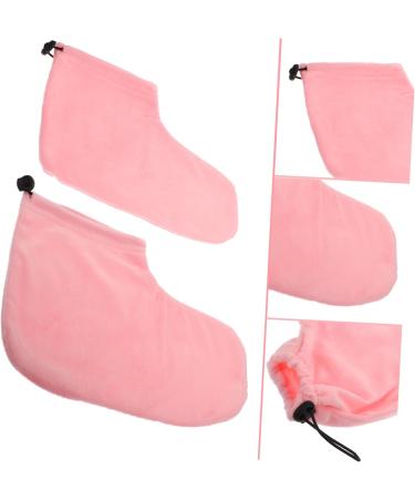 Housoutil 1 Pair Wax Warm Foot Cover Insulated Mitts and Cozies Moisturizer Foot Socks Spa Bath Mat Paraffin Heated Foot Booties Foot Moisturizing Socks Hot Pad Warm Feet Cotton 28X20X0.9CM Pink - Buy Online on GoSupps.com