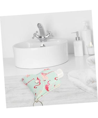 minkissy 2 Sets Flamingo Wash Hand Lotion Key Holder Travel Bottle Container Bottle Carriers for Shampoo Keyring Holder Bottle Pu Mini Key Ring - Buy Online on GoSupps.com