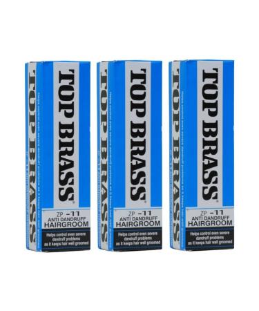 Top Brass ZP-11 Anti Dandruff Hair Cream (Creme) (Pack of 3)