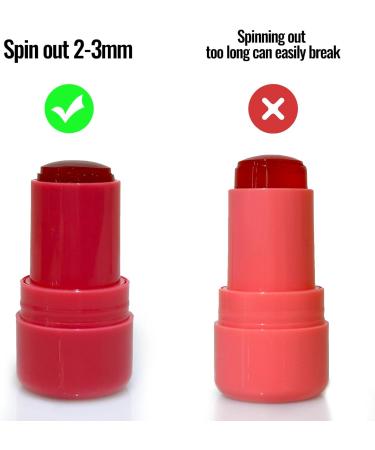 Erinde Jelly Tint Blush Stick Sheer Lip & Cheek Stain Buildable Watercolor Finish Multi-Use Jelly Tinted Lip Blush Makeup Stick Waterproof Long-lasting Matte Jelly Blush Stick #01 - Buy Online on GoSupps.com