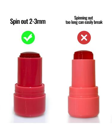 Erinde Cooling Water Jelly Tint Blush Stick | Sheer Lip & Cheek Stain | Buildable Waterproof Tinted Makeup for Long-Lasting Color - Buy Online on GoSupps.com