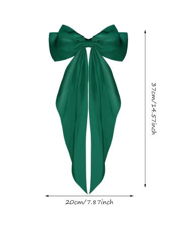 Buy Wllhyf 90s Style Hair Clips - Soft Silky Satin Hairpins & Accessories for Women & Girls (Green) - Buy Online on GoSupps.com