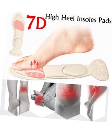 FRCOLOR High Heel Insoles for Plantar Fasciitis | Back Heel Pads & Inserts | Foot Care Products - Pink Medium - Buy Online on GoSupps.com