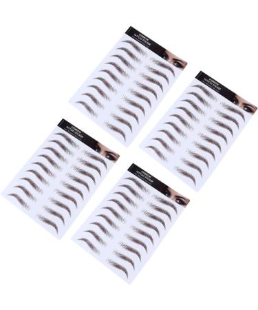 FOMIYES 12 Pcs Eyebrow Stickers Waterproof Makeup Brow Shaper Stencil Water Transfer Eyebrow Sticker 4d Hair - Buy Online on GoSupps.com