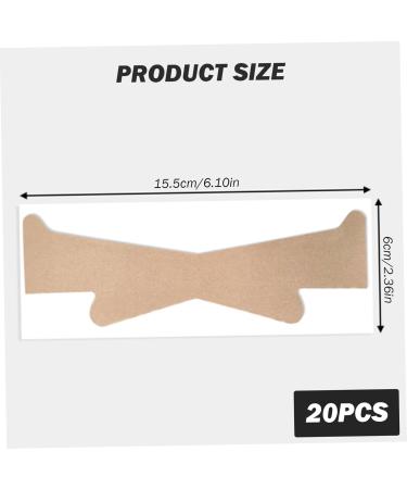 Neck Lift Tape 20Pcs Elastic Breathable Neck Strips Self-adhesive Neck Tape Portable Sweatproof Reusable Wrinkle Removing Neck Tightening Tape Skin Color - Buy Online on GoSupps.com