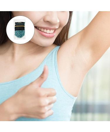 Shop 2 Sets of Sky Blue Depilatory Beeswax Bean Wax & Spatula for Hair Removal - Hard Wax for Armpits & Body - Buy Online on GoSupps.com