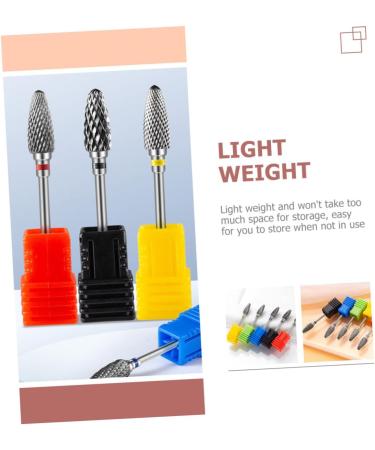 SOESFOUFU Nail Polisher Professional Nail Drill Nail Drill Tips Manicure Supplies Replacement Nail Bits Creative Nail Small Soap Russian Metal Tungsten Steel Alloy Manicure Tools 7x1.3cm As Shown 4 - Buy Online on GoSupps.com