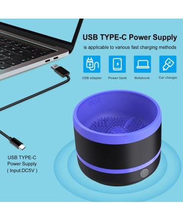 Electric Paint Brush Cleaner Rinse Cup with Automatic Dryer - USB Artist Brush Cleaning Washer for Acrylic, Watercolor, Oil, Gouache Painting - Blue - Buy Online on GoSupps.com