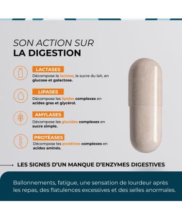 Patented Digestive Enzymes Cuure Lactase and Bromelain 90 Days Digestion and Milk Intolerance Pure and 100% Vegetable Made in France - Buy Online on GoSupps.com