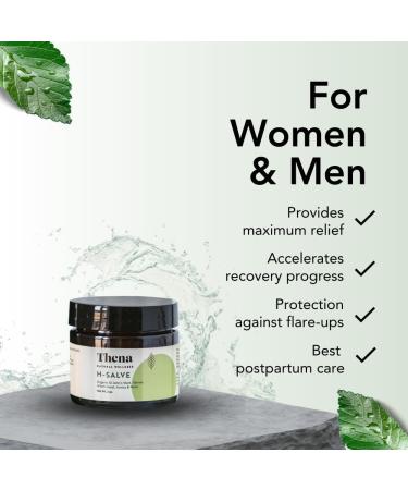 Intense Hemorrhoid Treatment Cream & Fissure Ointment - 100% Natural, Organic Lavender, Arnica, Witch Hazel - Fast Healing, Maximum Strength - Best with Thena Sitz Bath Soak - Buy Online on GoSupps.com