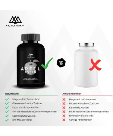 Buy Apple Cider Vinegar Capsules - 990mg 180 Count | Vegan & Lab Tested | Boost Metabolism (3 Month Supply) - Buy Online on GoSupps.com