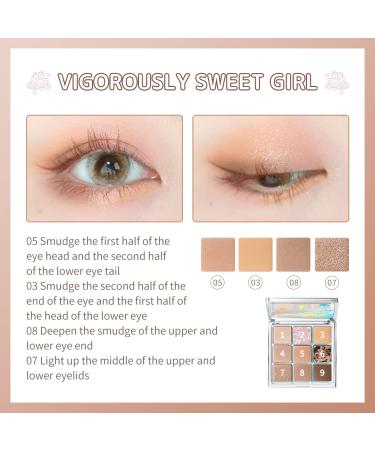 Zeesea Stunning Crystal Eyeshadow Palette - 9 Shades, Long Lasting, Waterproof & Sweatproof (J16) - Buy Online on GoSupps.com