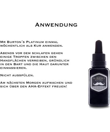 Mr. Burtons Bartserum Platinum | Weekly Beard Care Cure for Extreme Conditions | Best Beard Oil & Trimmer Essentials - Buy Online on GoSupps.com