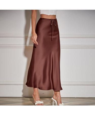 Elegant Women's Chiffon Maxi Skirt - Boho A-Line with Floral Design & High Elastic Waist | Winter Ladies Skirts - Buy Online on GoSupps.com