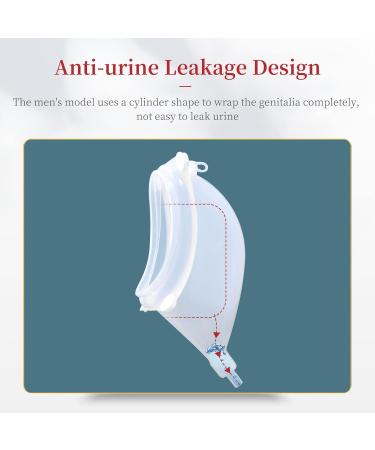 Buy Wearable Urinal for Men | Portable Reusable Silicone Urine Collection Bag for Bedridden Patients - 2000 ML & 1000 ML - Buy Online on GoSupps.com