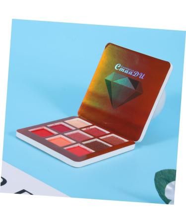 Mipcase Makeup Plattete 9 Matte Eyeshadow Glitter Eye Shadow Long-lasting Eyeshadow Women Eye Shadow Powder Eye Shadow Flash 1 count (Pack of 1) Red - Buy Online on GoSupps.com