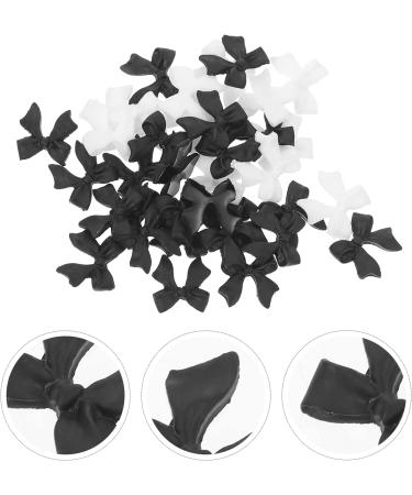 400 Pcs Bow Nail Decoration nail stickers nail stencils stamping nail art Nail Accessory DIY Manicure Tips oration bow nail art stickers black streamers crafts resin classic 3d 0.6X0.6X0.3CMx4pcs Assorted Colorx4pcs - Buy Online on GoSupps.com