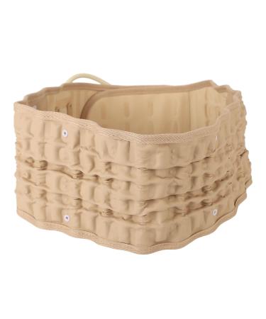 Shop Lumbar Traction Belt Inflatable - Lower Back Support Brace with Hand Pump | Khaki - International Shipping Available - Buy Online on GoSupps.com